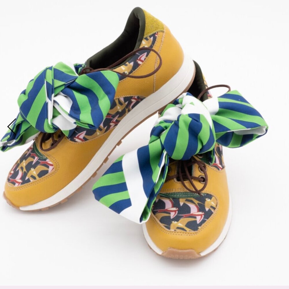 Ribbon Sneakers- Yellow